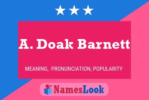 Постер имени A. Doak Barnett