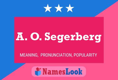 Постер имени A. O. Segerberg