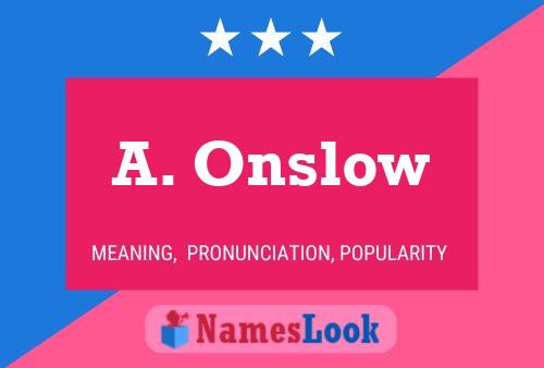 Постер имени A. Onslow