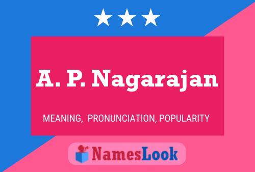 Постер имени A. P. Nagarajan