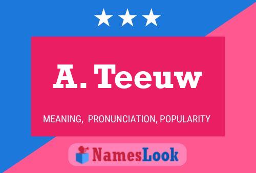 Постер имени A. Teeuw