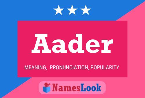 Постер имени Aader