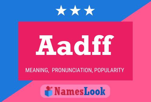 Постер имени Aadff