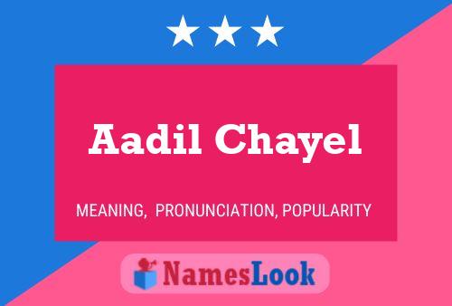 Постер имени Aadil Chayel