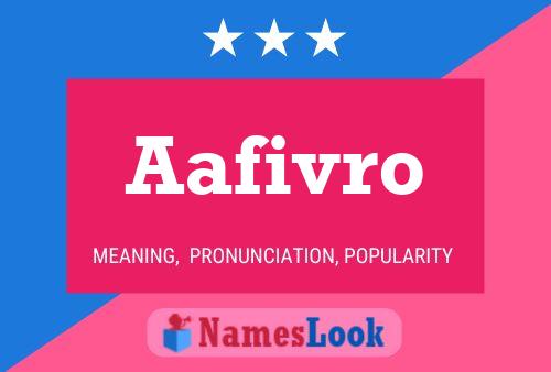 Постер имени Aafivro