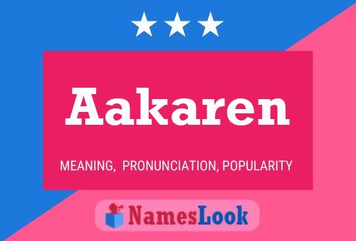 Постер имени Aakaren