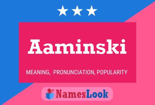 Постер имени Aaminski