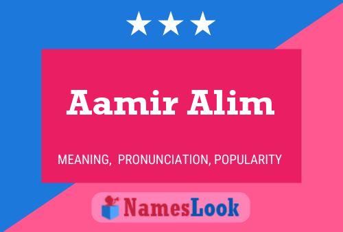 Постер имени Aamir Alim