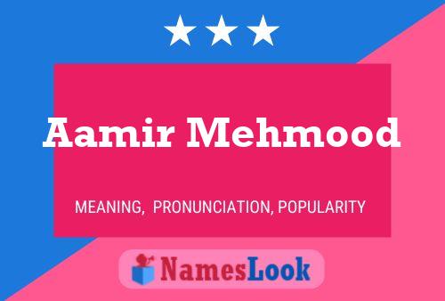 Постер имени Aamir Mehmood