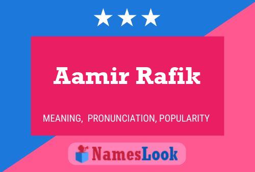 Постер имени Aamir Rafik