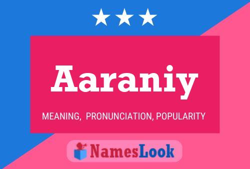 Постер имени Aaraniy