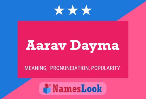 Постер имени Aarav Dayma