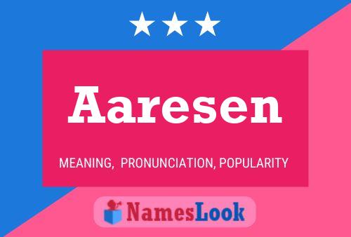 Постер имени Aaresen