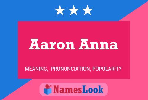 Постер имени Aaron Anna