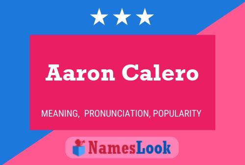 Постер имени Aaron Calero