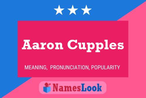 Постер имени Aaron Cupples