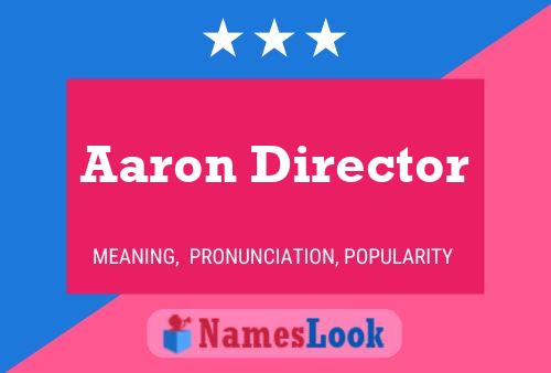 Постер имени Aaron Director