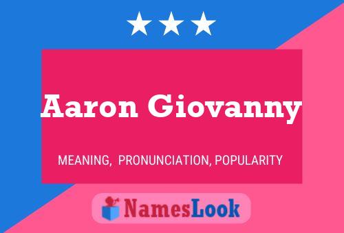 Постер имени Aaron Giovanny