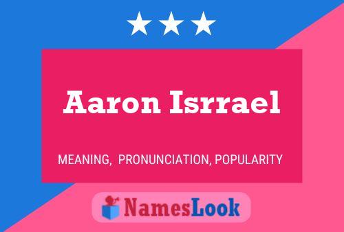 Постер имени Aaron Isrrael