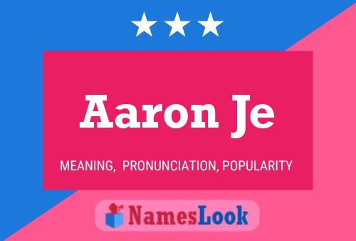 Постер имени Aaron Je