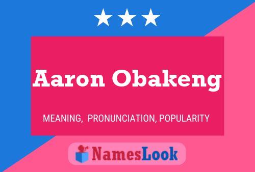 Постер имени Aaron Obakeng