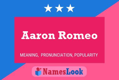 Постер имени Aaron Romeo