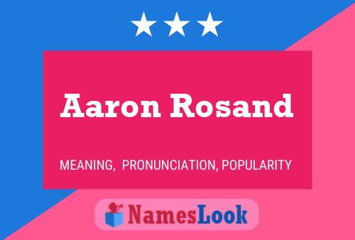 Постер имени Aaron Rosand