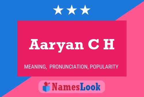 Постер имени Aaryan C H