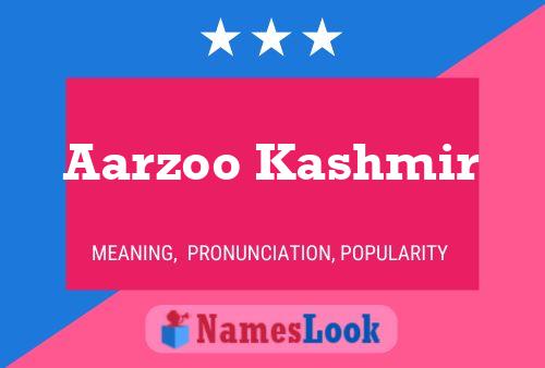 Постер имени Aarzoo Kashmir