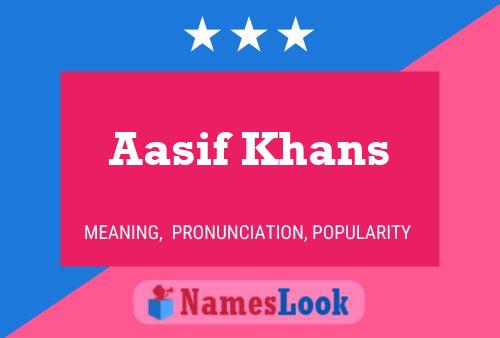 Постер имени Aasif Khans