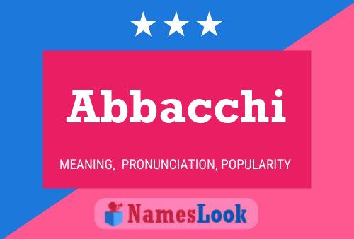 Постер имени Abbacchi