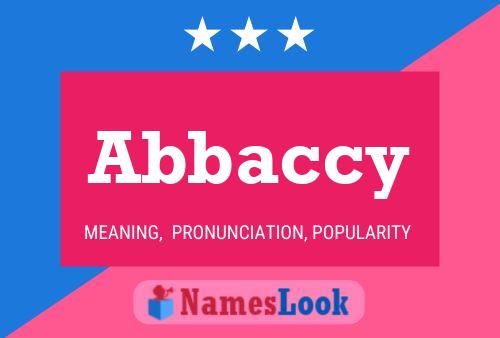 Постер имени Abbaccy