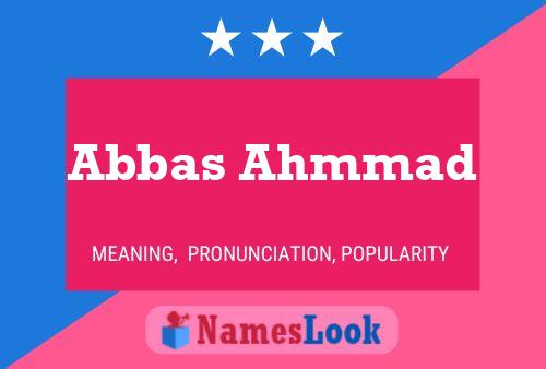 Постер имени Abbas Ahmmad