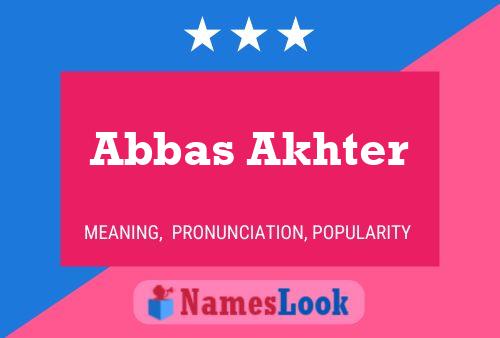 Постер имени Abbas Akhter