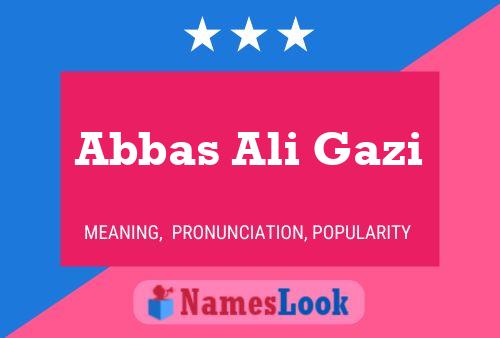 Постер имени Abbas Ali Gazi