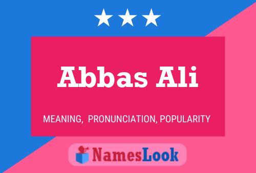 Постер имени Abbas Ali