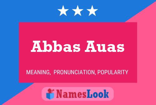 Постер имени Abbas Auas