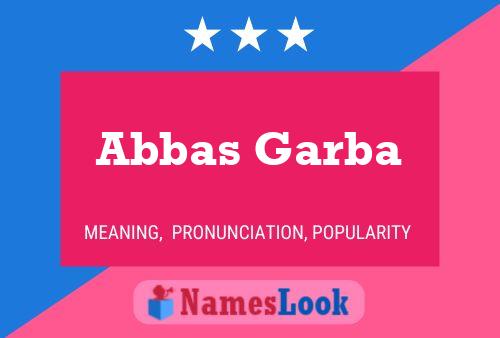 Постер имени Abbas Garba