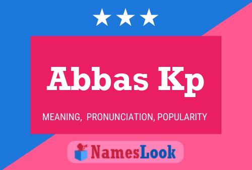 Постер имени Abbas Kp