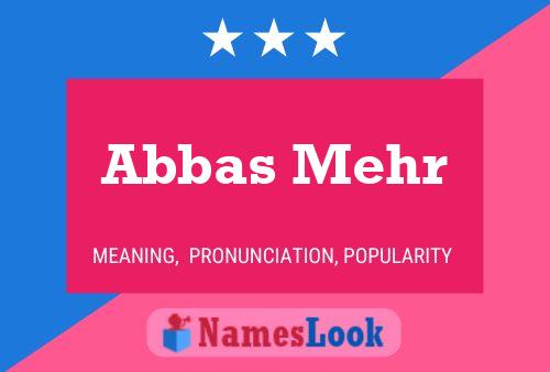 Постер имени Abbas Mehr