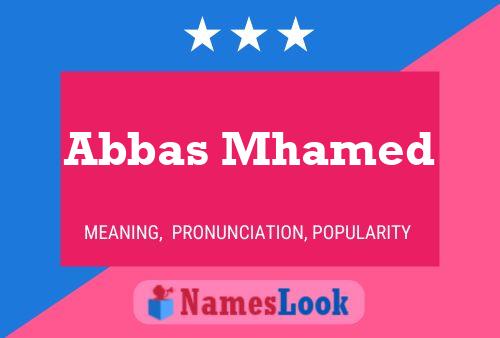 Постер имени Abbas Mhamed