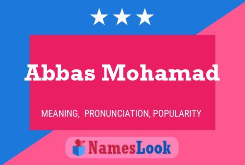 Постер имени Abbas Mohamad