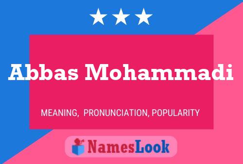 Постер имени Abbas Mohammadi