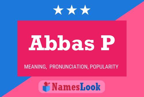 Постер имени Abbas P