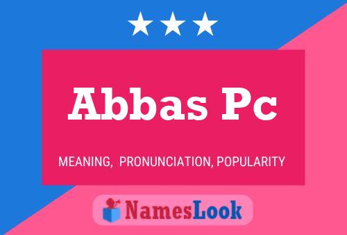 Постер имени Abbas Pc