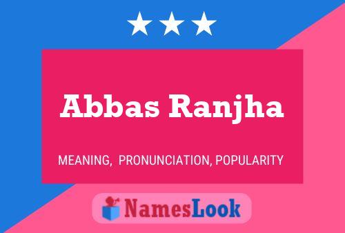 Постер имени Abbas Ranjha