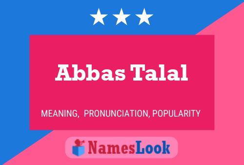 Постер имени Abbas Talal