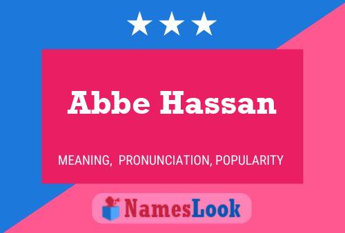 Постер имени Abbe Hassan