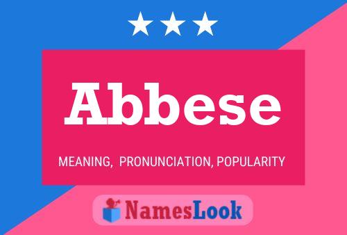 Постер имени Abbese