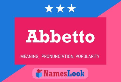 Постер имени Abbetto